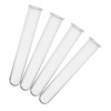 Levemolo 4pcs Transparent Plastic Test Tubes for Hydroponic Plant Propagation