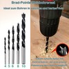 KEWAYO 16-Piece Drill Bit Set Made of HSS, Concrete &