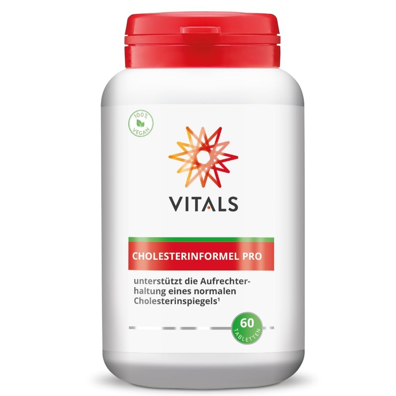 Vitals - Cholesterinformel Pro 60 Tablets with Berberine. Supports normal