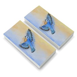 Eastern Bluebird Watercolor Northeastern Bird Eraser Set of 2