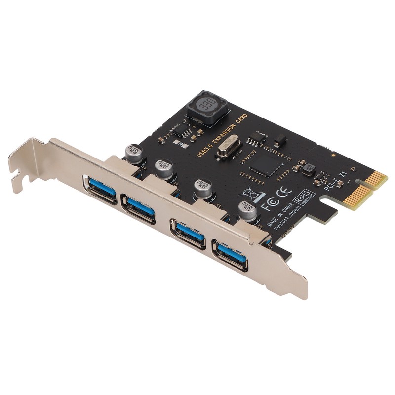 PCI E to USB 3.0 Expansion Card 4 Ports 5Gbps