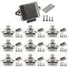 Hoypeyfiy Set of 10 Push Button Latch Cabinet Door Catch