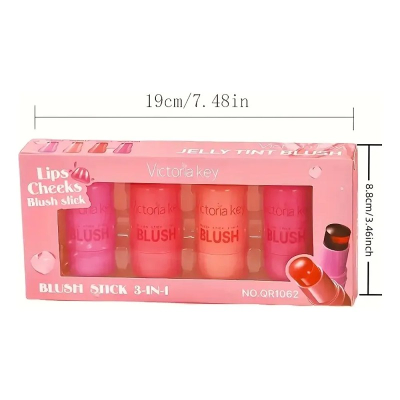 Rubor En Gel Lápiz Blush Jelly 4 Rosa Claro
