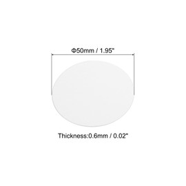 PATIKIL 50mm/1.95" Aluminum Foil Cap Liner, 75Pcs Resistant Tamper Induction Heat Sealer Sealing Liners for PE/HDPE Plastic Bottle Jar Lid