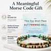 This Too Shall Pass But F*cking Hell Bracelet Morse Code
