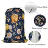 Swono Autumn Orange Pumpkins Drawstring Closure Dirty Clothes Bag Organizer,