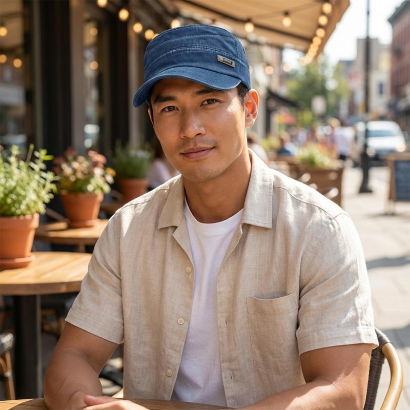 RUNQIU Men's Hat, Work Cap, Outdoors, Beautiful Silhouette, UV Protection,