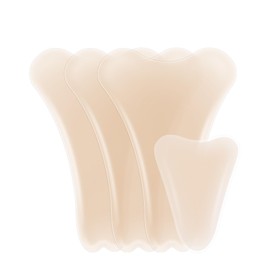 CICKEE 4 Pack Camel-Not Camel Toe Concealer Silicon Insert Large Seamless Camel Toe Hider No Camel Toe Underwear Guard Anti Cameltoe Pad for Women - Nude