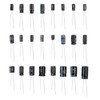 500pcs 24 Values Aluminum Electrolytic Capacitor Assorted Kit 10V 16V
