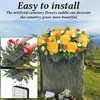 Wocst Grave Decorations for Cemetery Headstone Flower Saddle for Grave