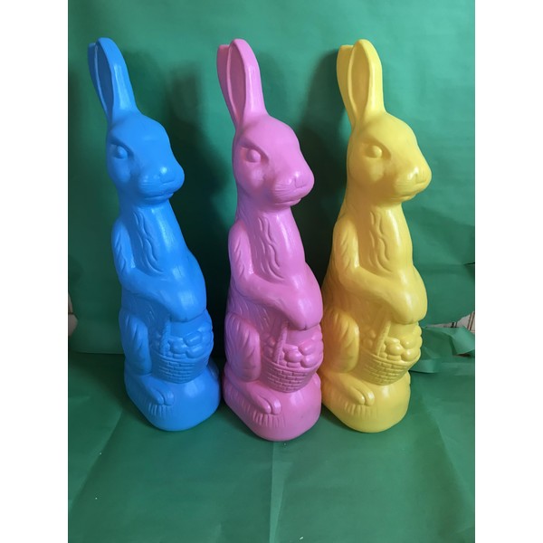 Easter Rabbits Giant Pastel Blow Molds Statue