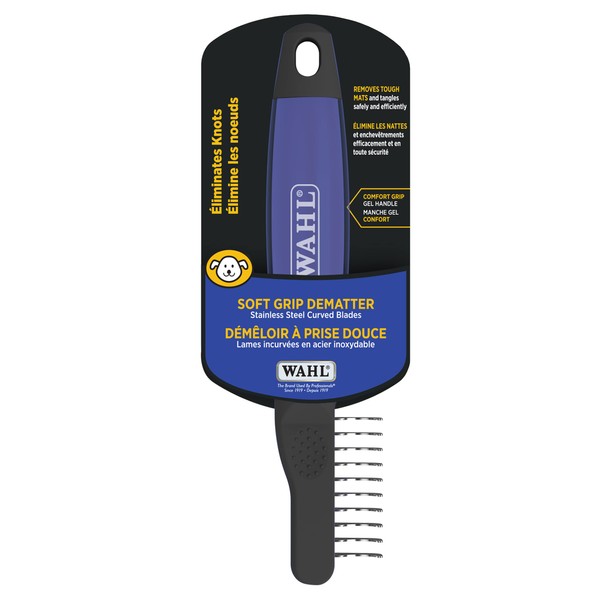 Wahl Canada Soft Grip Dematter, Eliminates Knots, Stubborn Mats &
