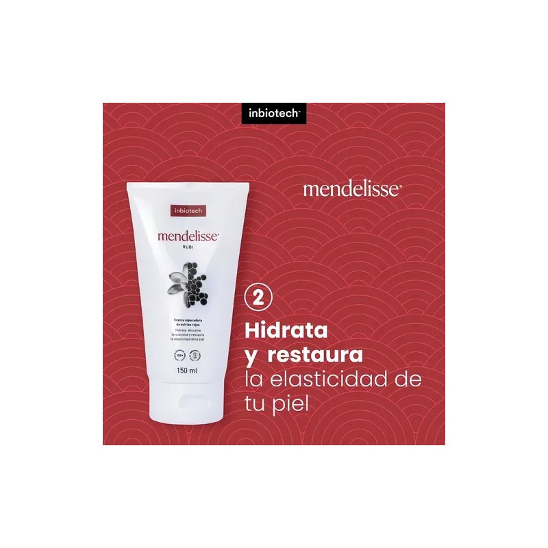 Crema Para Estrias Rojas-blancas Mendelisse 150ml Inbiotec