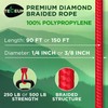 TECEUM Rope – 27.5M x 10mm (3/8 Inch) – Red