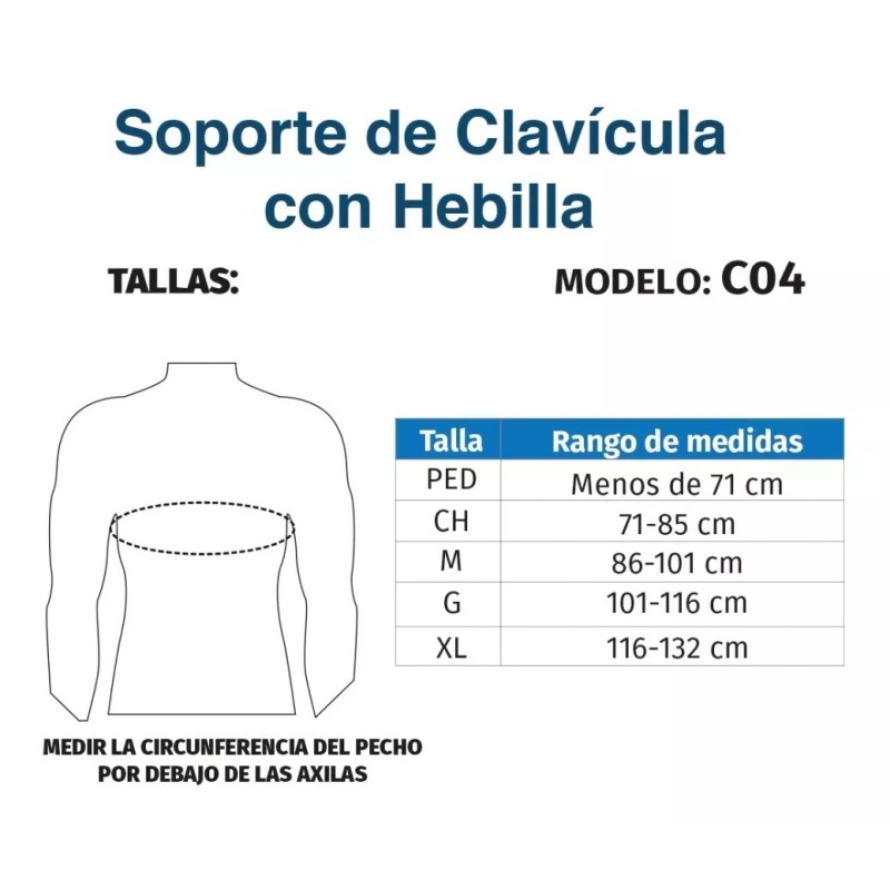 Tynor Soporte Clavicula Hebilla Pediatrico Ortopédico C04 Tynor