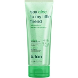 B.TAN Gel de aloe vera para cara y cuerpo | Say Aloe To My Little Friend – Gel de aloe ultra hidratante y calmante para después del sol con vitamina E, deja la piel suave y suave, sin parabenos, 7