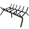 Luoieo Fireplace Grate,Fireplace Log Holder,21 inch-high Heavy Duty Solid Cast