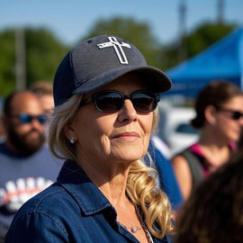 Jesus Cross Baseball Cap for Men and Women, Religious Gift for Christians, Vintage, Embroidered Washed Cotton Hat, black, Unit size