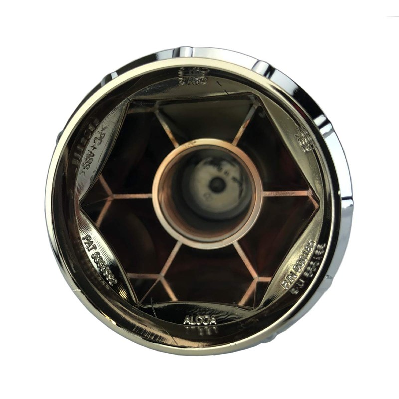 10 ALCOA 33mm Chrome Screw On Hex Lug Nut Covers