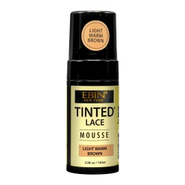 EBIN NEW YORK Light Warm Brown Hair Coloring Mousse 3.38 Ounce Easy Wig Tinting Flawless Look