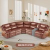 VANSOFY Extra Large Reclining Sectional Couch Covers, Waterproof 5-Piece Sofa