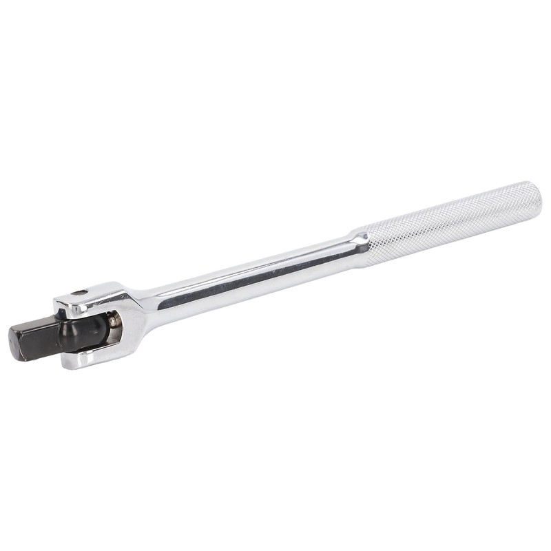 Breaker Bar 10in Chrome Vanadium Steel 1/2in Drive 180 Degree