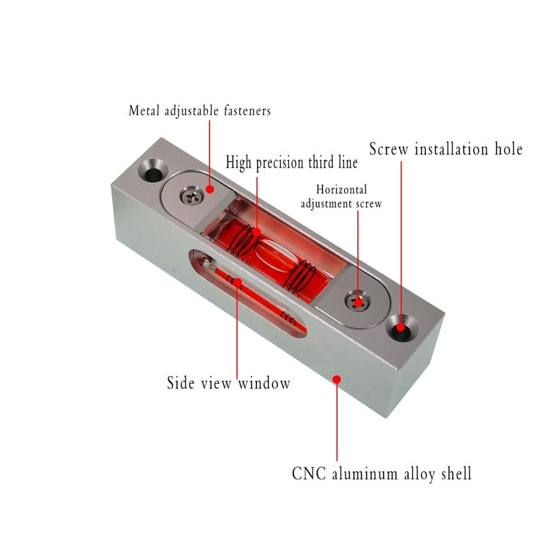 Bar type high-precision level, high-precision aluminum alloy metal adjustable level,
