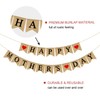 Burlap Happy Mothers Day Banner | Rustic Mothers Day Party