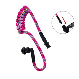 DLECNFUN Replacement Braided Nylon Surveillance Acoustic Coil Tube for Radio Earpiece Moisture Resistant Fiber Mesh Colorful Accessories