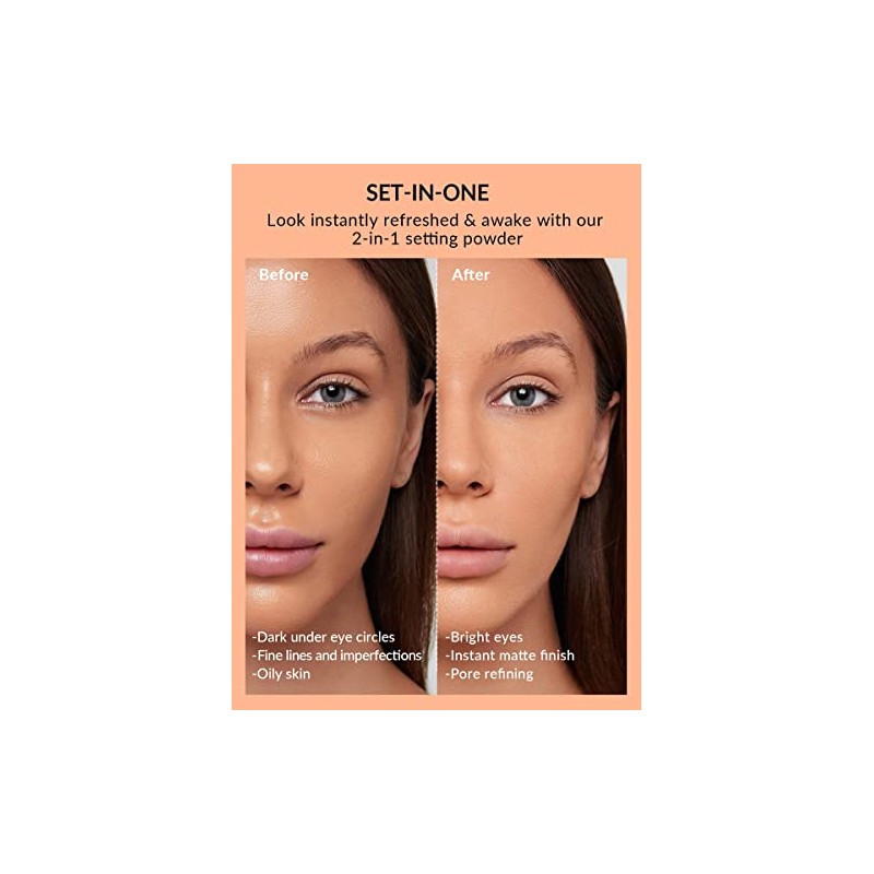 SHEGLAM Insta-Ready Face Powder Polvos fijadores sueltos debajo de los