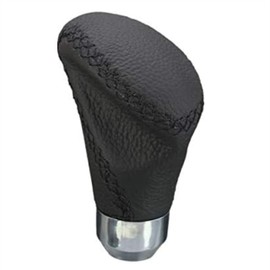 Xkeribom Car Gear Head Manual Gear Knob with Adapters, Universal Leather Aluminium Handball, for Most Motor Vehicles XSKF878