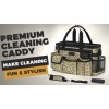 Cleaning Caddy Organizer with Handle, Shoulder & Waist Strap -