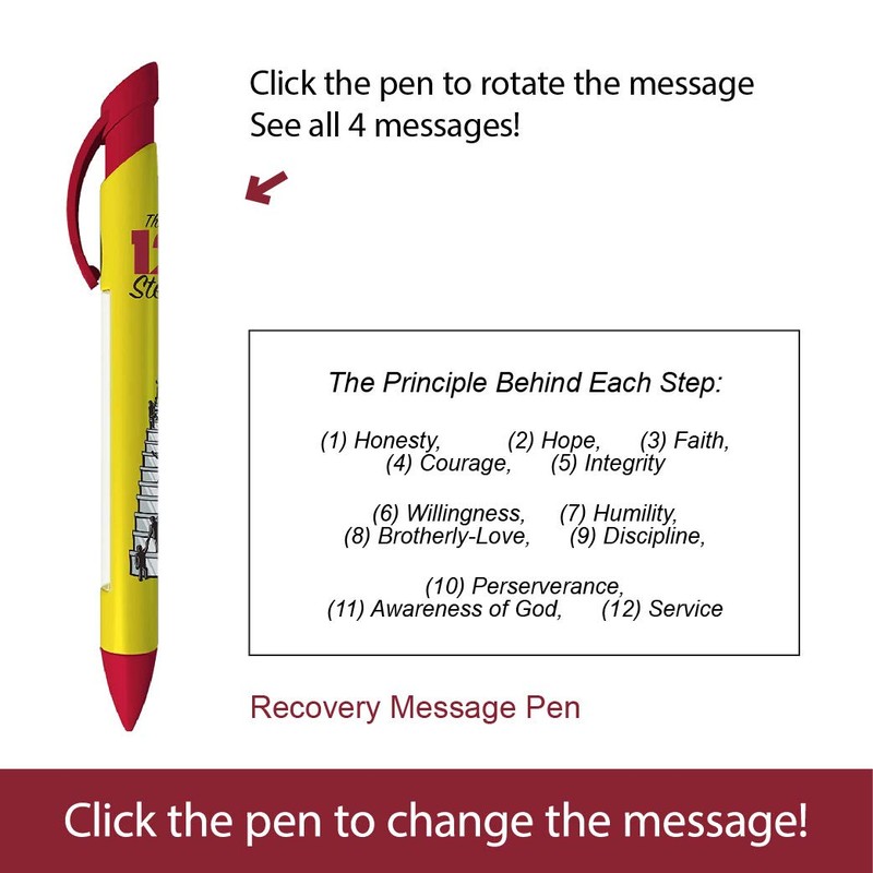 Greeting Pen Recovery Pens- Fellowship/12 Step Recovery/Vision For You Trio