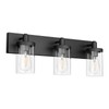 Aipsun Black Vanity Light for Bathroom 3 Light Farmhouse Bathroom