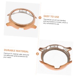 BIUDECO Watch Cover for Watch Diamond Protective Shell Fashionable Smartwatch Protection Replacement Cover