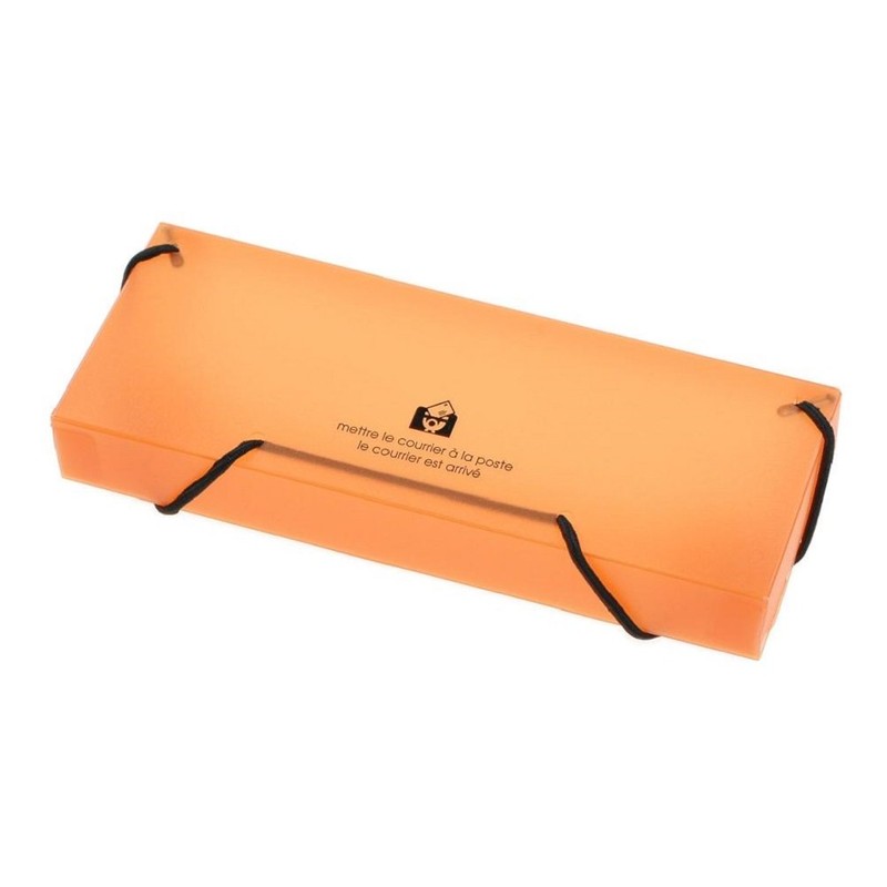 etranger（エトランジェ）ペンケース 透明PP オレンジ TPC-A-64