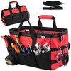 Tool Bag, 16 Inch Foldable Open Top Tool Bag Organizer