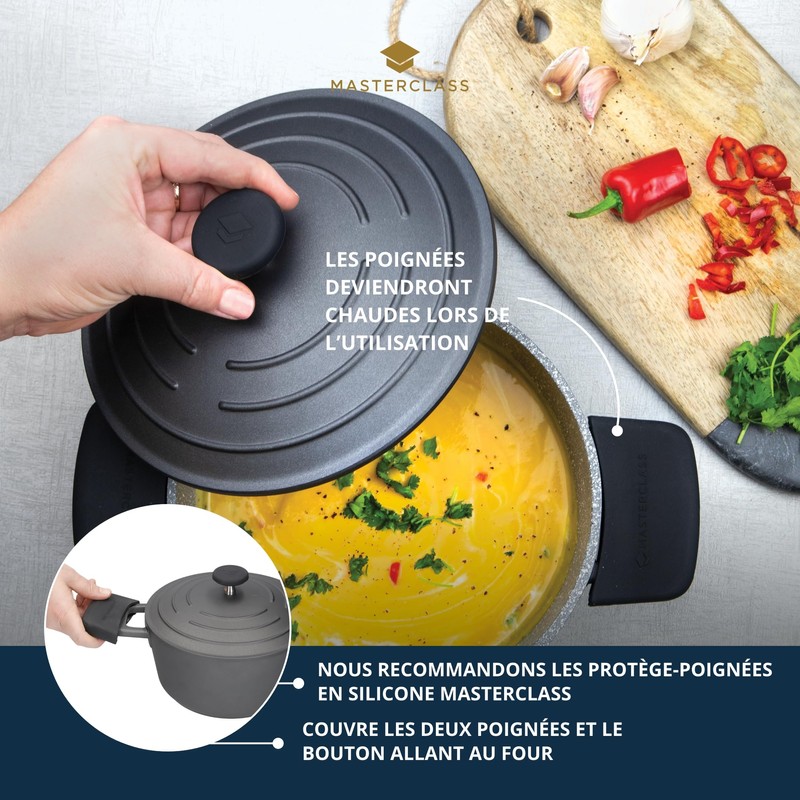 masterclass Cast Aluminium Induction-Safe Non-Stick Casserole Dish, 4 L (7