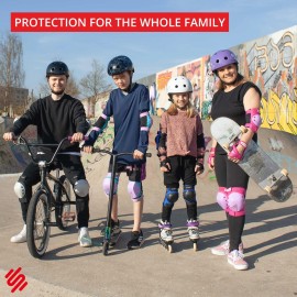 SKATEWIZ Skateboard Pads Protective Gear Set for Kids - Smash - Roller Skate ...