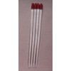 SOWAKA 5 Pcs Nail Cuticle Pusher 17 cm Red Rubber