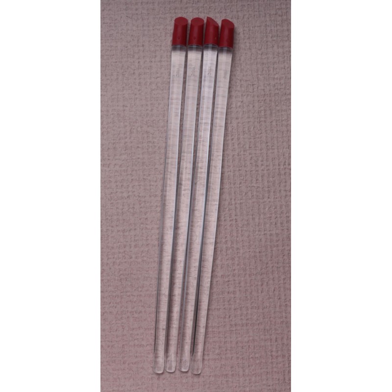 SOWAKA 5 Pcs Nail Cuticle Pusher 17 cm Red Rubber