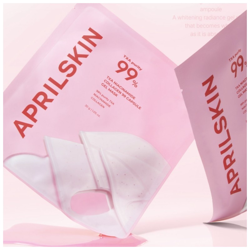 APRILSKIN TXA Niacinamide Collagen 99 Capsule Gel Mask 30g*4ea