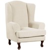 Turquoize Wingback Chair Covers 2 Piece Wing Chair Slipcover Stretch