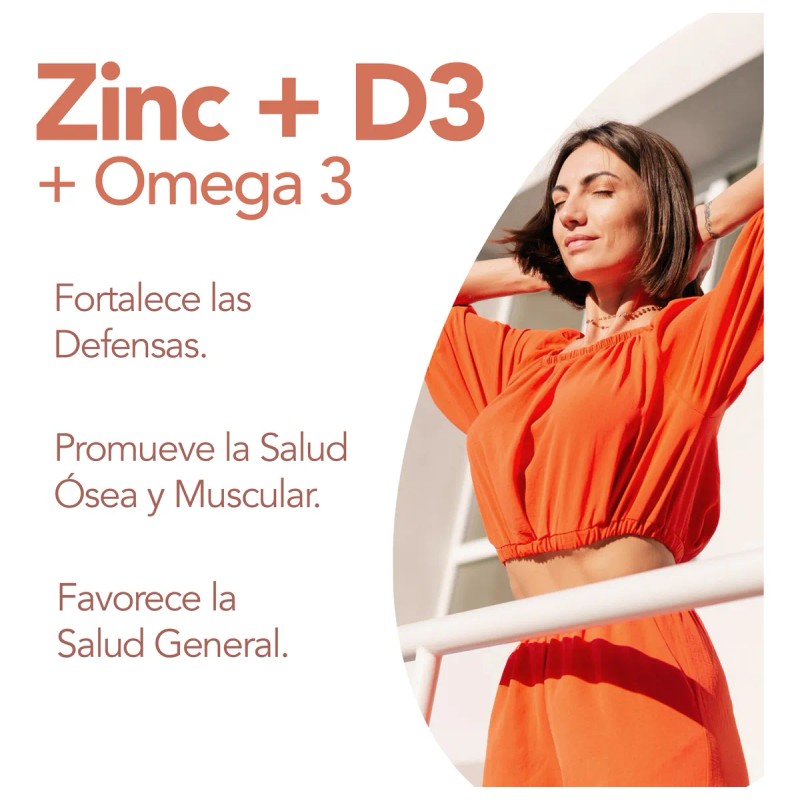 Zinc D3 Con Omega 3 90 Cpsulas De 700 Mg