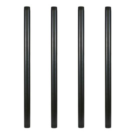 GeilSpace 1" × 20" Pre-Cut Black Metal Pipe, Industrial Steel Fits Standard One Inch Black Threaded Pipes and Fittings - Vintage DIY Industrial Shelving (1" × 20")