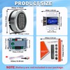 Gun Safe Replacement Lock Chrome Digital Keypad Electronic Lock, Solenoid