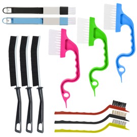 11PCS Cleaning Brush Set for Household Use Small Cleaning Brush for Cleaning Tight Spaces Grout Brush Hard Bristle Crevice Cleaning Brush Groove Gap Cleaning Tools
