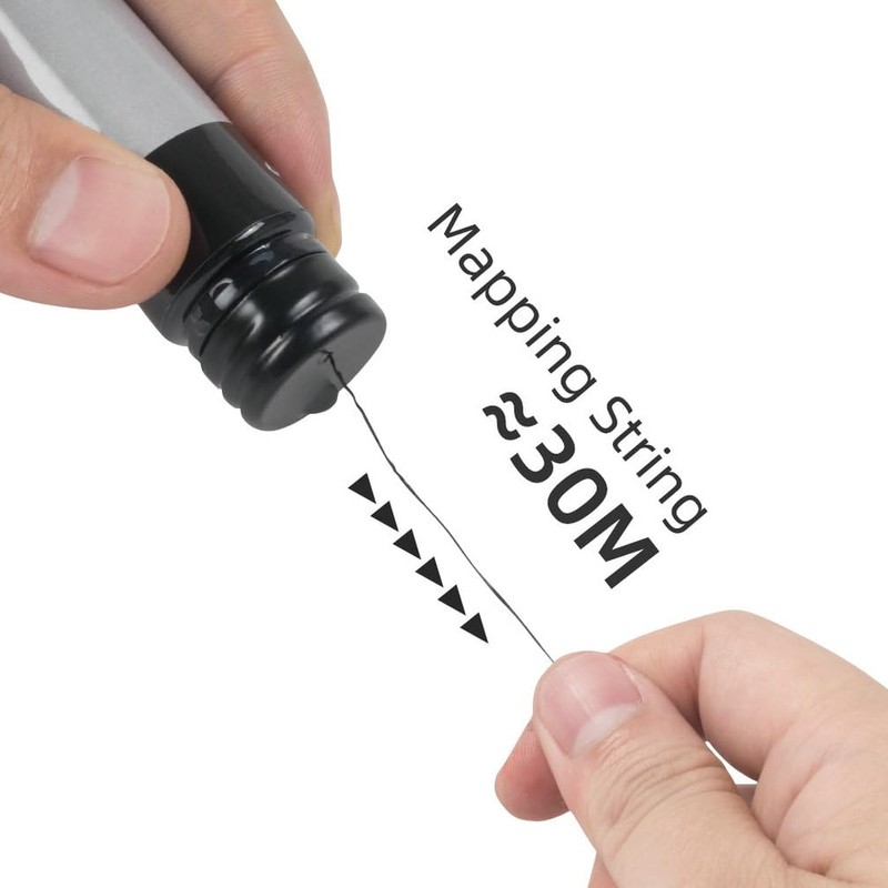 HOTWE Pre-Inked White Eyebrow Mapping String, 30 Meters Brow Thread,