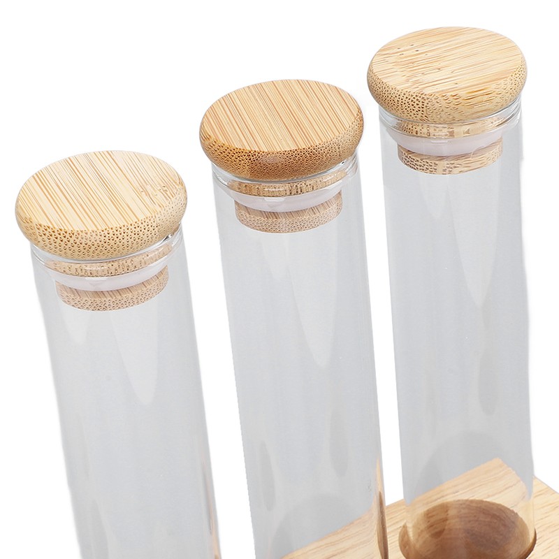 Coffee Bean Jars Canisters Coffee Storage Containers with Solid Wood