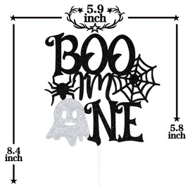 Decoración para fiesta de baby shower con purpurina negra